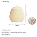 Axyaa White Woven Pendant Light: Modern Minimalist Lighting for Restaurant, Tea Room, Living Room