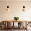 Axyaa Yellow Cave Stone Pendant Light - Scandinavian Wabi-Sabi Design