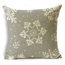 Axyaa Christmas Throw Pillow Covers - Zigzag Reindeer Red Pillowcase