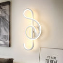 Axyaa LED Music Wall Lamp Modern Spiral Sconce for Home Decor Lighting