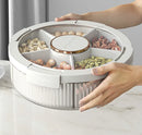 Axyaa Divided Sealed Storage Box for Fruits, Candy, and Snacks