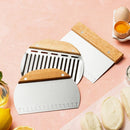 Axyaa Stainless Steel Dough Scraper with Scale - Baking & Cooking Tool