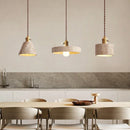 Axyaa Creative Stone LED Chandelier Retro Hanging Lamp for Kitchen Bedroom Lighting