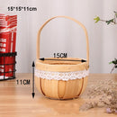 Axyaa Mini Woven Flower Basket Handmade DIY Dollhouse Decor Miniature Paper Vine