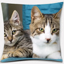 Axyaa Cat Series Pillowcase: Cute Living Room Sofa Cover for Home Decoration