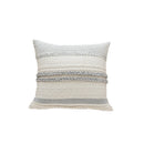 Axyaa Embroidered Cross Headboard Pillowcase Fringe Cushion Covers for Family Car Sofa
