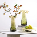 Axyaa Gradient Glass Vase & Fruit Plate Combo: Stylish Home Decor & Storage Solution