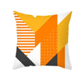 Axyaa Yellow Orange Abstract Geometry Print Pillow Cover 45x45cm