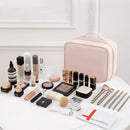 Axyaa Elegant Makeup Bag: Large Capacity, Handle, Travel-Friendly Cosmetic Organizer