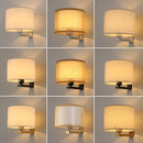 Axyaa LED Circular Fabric Wall Lamp Ambient Lighting Fixture