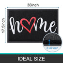 Axyaa Indoor Outdoor Non-Slip Doormat with Cute Letters for Front Door & Garden