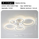 Axyaa Modern LED Ceiling Lamp - Stylish Bedroom Lighting