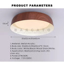 Axyaa Modern Wood Grain Ceiling Light for Bedroom & Living Room
