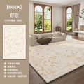 Axyaa Luxury Floral Retro-Style Living Room Carpet, Thick Soft Rug for Bedroom Décor