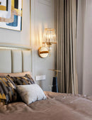 Luxury Glass Shade Wall Lamp by Axyaa - Modern Minimalist Lighting for Home Decor