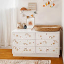 Boho Rainbow Hearts Stars Wall Stickers for Kids Room Decor by Axyaa