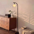 Axyaa LED Glass Shade Floor Lamp - Modern Minimalist Living Room and Bedroom Lighting