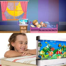 Axyaa Tropical Fish Tank Lamp: LED Ocean Night Light for Kids Room Décor