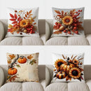 Axyaa Autumn Harvest Fruit & Wheat Pillow Cover for Sofa Bedroom Car