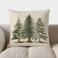 Axyaa Green & White Flower Pattern Pillow Cover for Sofa, Bedroom, Car
