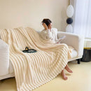 Axyaa Cozy Velvet Blanket & Pillowcase Set: Soft & Warm Throw for Sofa & Napping