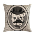 Axyaa Cartoon Dog Linen Pillow Case 45*45cm