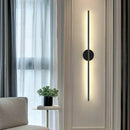 Axya Linear Tube LED Wall Lamp Up Down Black Sconce
