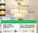 Axyaa Crystal Chandelier: Minimalist Living Room, Bedroom, and Restaurant Lighting