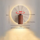 Axyaa Vintage LED Wall Lamps with Pull Chain Switch, Yellow Travertine Effect