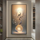 Axyaa Abstract Heavy Texture Painting Wall Lamp for Modern Home Decor