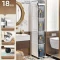 Axyaa Narrow Storage Cabinet: Multi-Tier Slim Organizer for Bathroom/Living Room