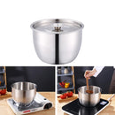 Axyaa Stainless Steel Egg Beater Basin with Lid - Food Storage Container