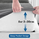 Axyaa Quilted Mattress Protector: Waterproof, Non-Slip, Breathable, Anti-Mite, Anti-Bacterial