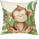 Axyaa Jungle Animal Pattern Printed Pillowcase for Home Decoration