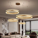 Axyaa Crystal Pendant Chandelier for Luxury Home Decor Lighting