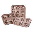 Axyaa 6 Hole Non-Stick Cake & Pastry Mould - Carbon Steel Baking Tray