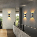 LED Staircase Wall Sconce by Axyaa - Waterproof Outdoor Entrance Lamp