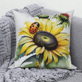Sunflower Decorative Pillow Cover by Axyaa | Sofa, Car, Living Room Decoration