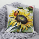 Sunflower Decorative Pillow Cover by Axyaa | Sofa, Car, Living Room Decoration