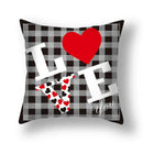 Axyaa Nordic Love Pillowcase 45x45cm - Home Decorative Throw Pillow Cover