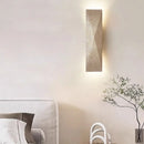 Axyaa Vintage LED Wall Lights Yellow Travertine Interior Lighting Bedside Lamps