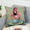 Axyaa 40x40 Jane Koluga Art Pillow Cover for Home Decor and Car Sofa Fall Theme