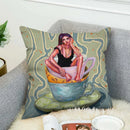 Axyaa 40x40 Jane Koluga Art Pillow Cover for Home Decor and Car Sofa Fall Theme