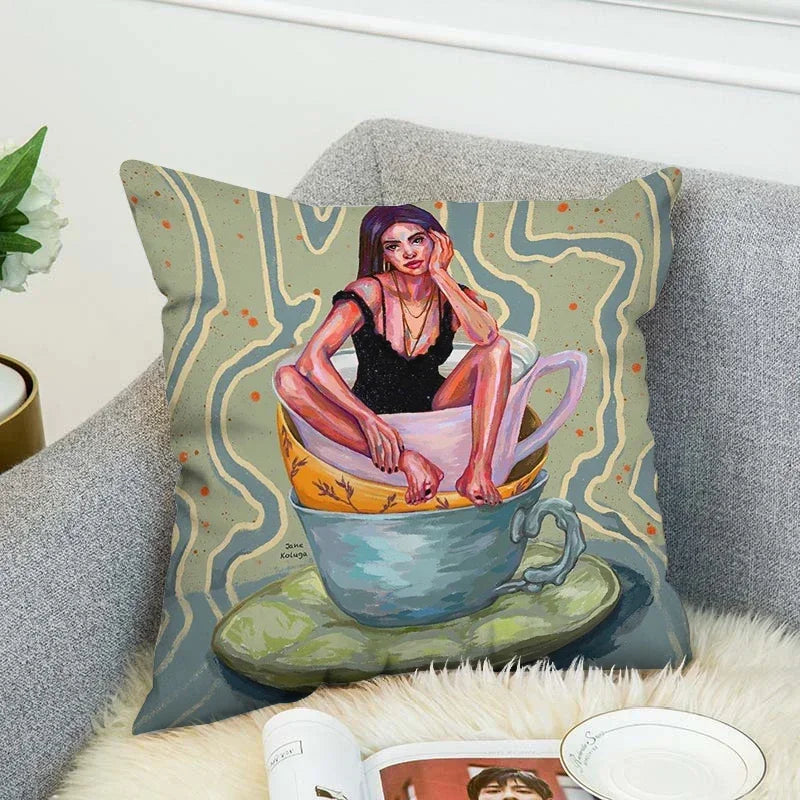 Axyaa Anime Decorative Pillow Covers for Home Decor - Cushion Cover Collection