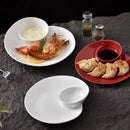 Axyaa Conch Shape Ceramic Snack Plate Set for Molecular Cuisine Dining