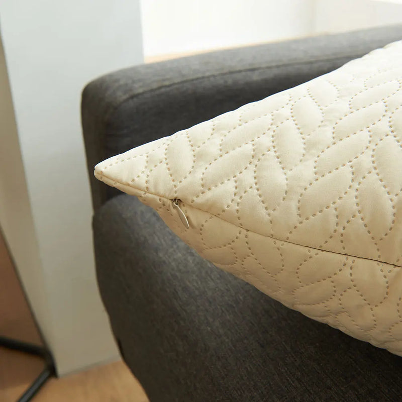 Axyaa Nordic Style Quilting Cushion Cover - Soft Cozy Throw Pillow for Home Decor