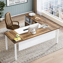 Axyaa 55" Computer Desk - Home Office Writing Table Workstation