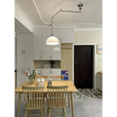 Axyaa Nordic LED Chandelier: Modern Minimalist Kitchen Island Table Light
