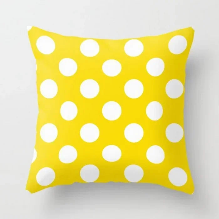 Yellow Giraffe Design Throw Pillow Cover for Home Decor by Axyaa
