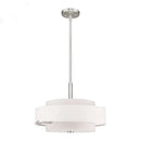 Axyaa Modern Three-Layer Fabric Chandelier for Living Room, Bedroom, and Hotel Lighting